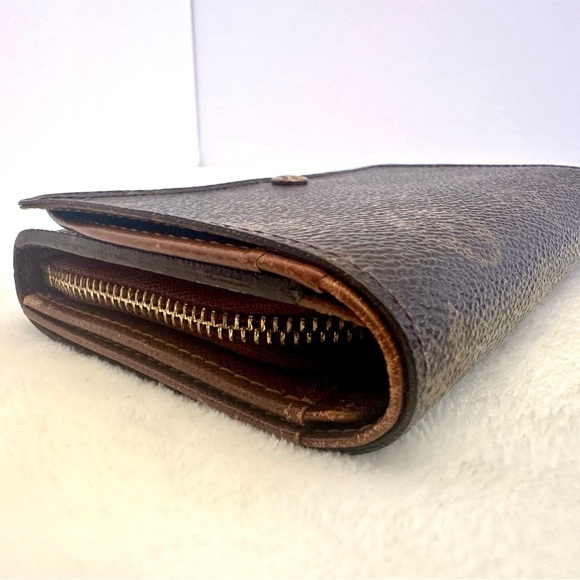Louis Vuitton Brown Monogram Porte Monnaie Tresor Wallet - Picture 4 of 16